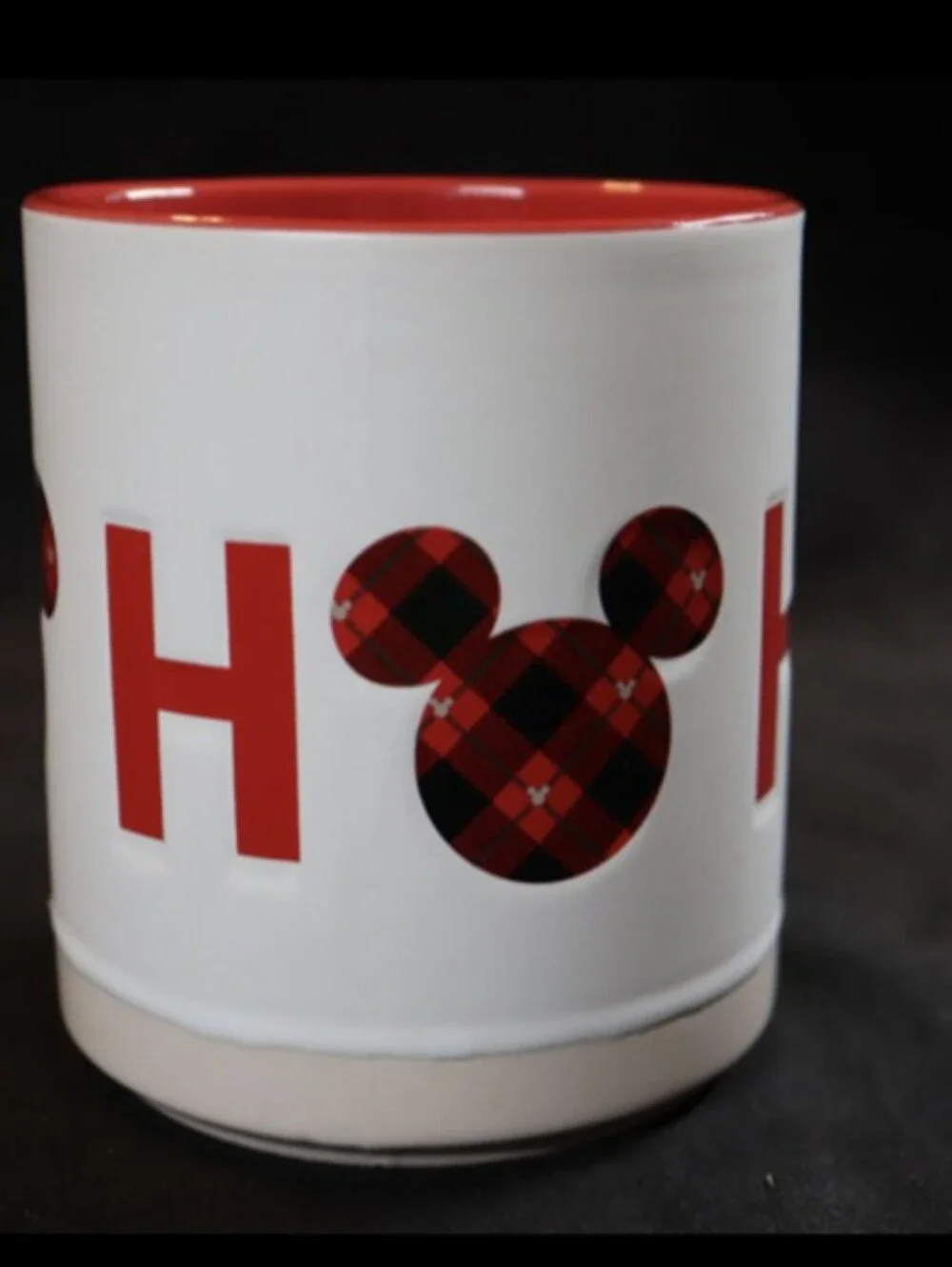 Disney Stoneware 20oz Mickey Christmas Ho~Ho~Ho Coffee Mug Zrike Brand